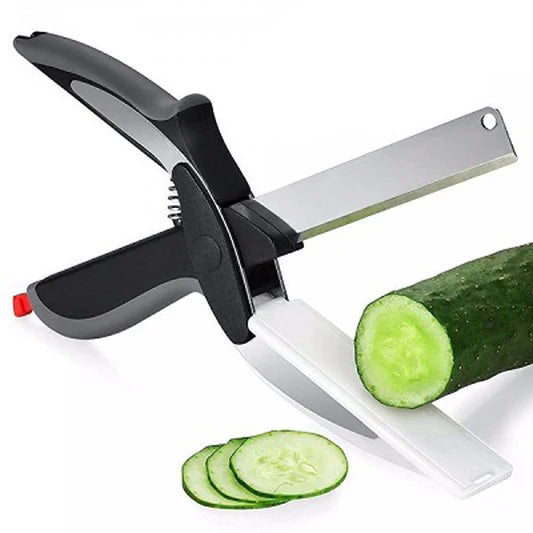 Stainless Steel 2 In 1 Multifunctional Fruit Vegetable Cutter - Shop N Save