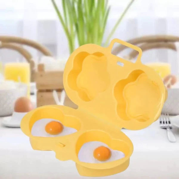 Steaming Boiling Eggs Microwave Cooking Double Mold - Yellow - Shop N Save