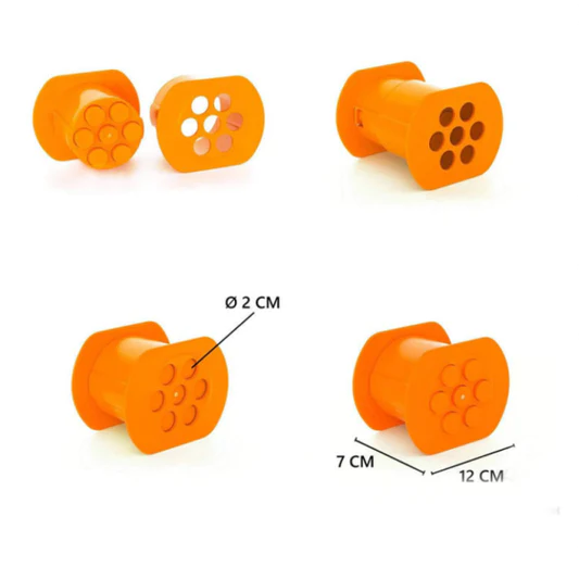 Hot Dog Meat Strips Pasta Squeezer Handmade Mold Maker - Orange - Shop N Save