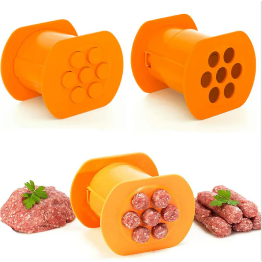Hot Dog Meat Strips Pasta Squeezer Handmade Mold Maker - Orange - Shop N Save
