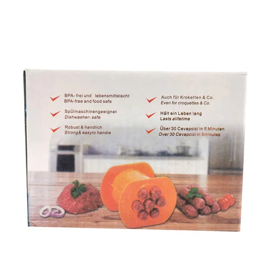 Hot Dog Meat Strips Pasta Squeezer Handmade Mold Maker - Orange - Shop N Save