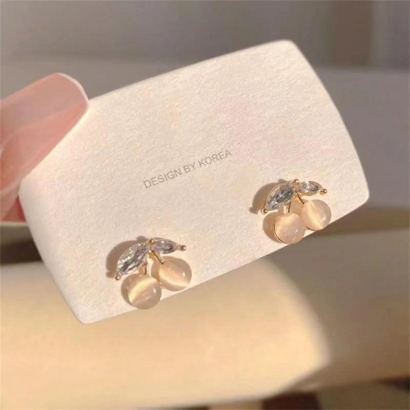 Luxurious Opals Studs: Shiny Gold Earrings, 2023 Trend Wholesale - Shop N Save