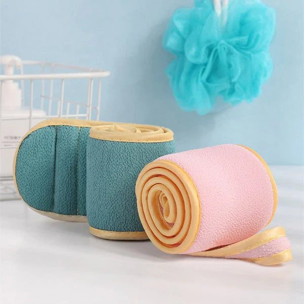 Three Piece Set Thick Rubbing Pull Bath Ball Towel - Pink - Shop N Save