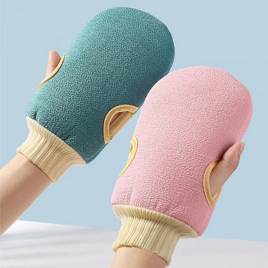 Three Piece Set Thick Rubbing Pull Bath Ball Towel - Pink - Shop N Save