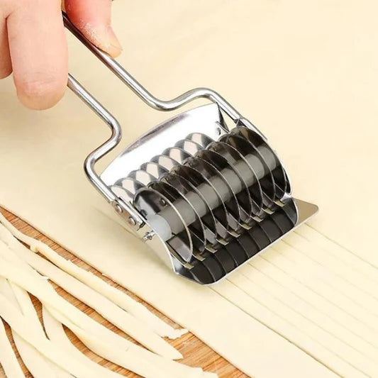 Noodle Lattice Roller Dough Cutter Mincer - Silver - Shop N Save