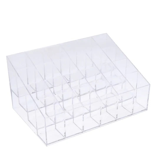 Desktop Lipsticks Cosmetics Storage Box - Transparent - Shop N Save