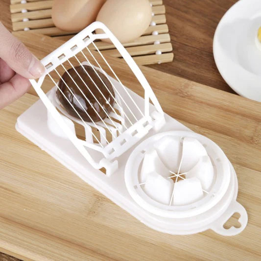 Multi Function Pine Preserved Egg Slicer - White - Shop N Save