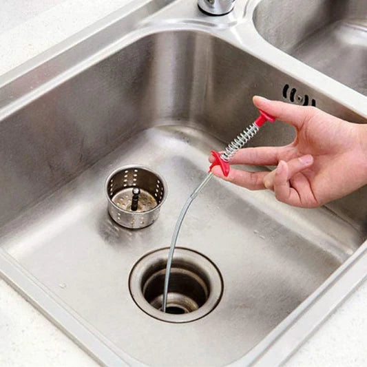 Bendable Grabber Sewer Sink Cleaner Hook - Silver - Shop N Save