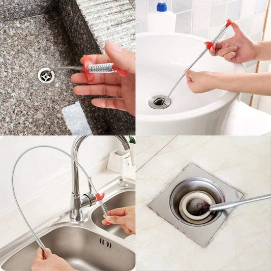 Bendable Grabber Sewer Sink Cleaner Hook - Silver - Shop N Save