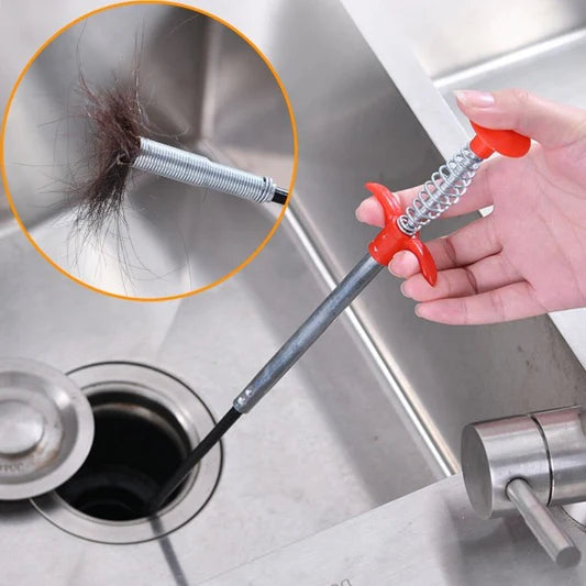 Bendable Grabber Sewer Sink Cleaner Hook - Silver - Shop N Save