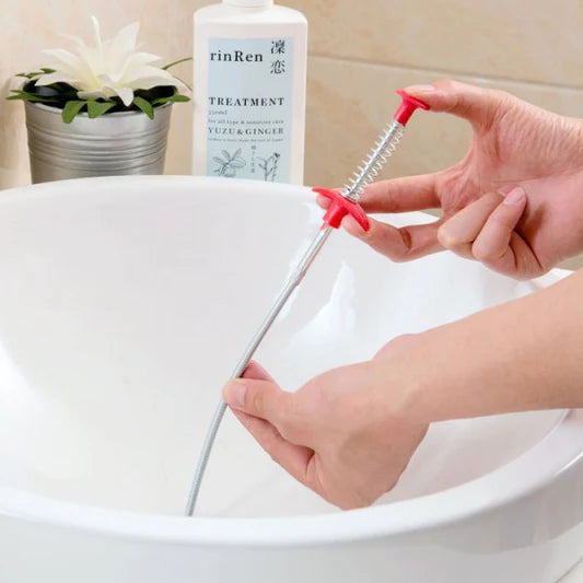 Bendable Grabber Sewer Sink Cleaner Hook - Silver - Shop N Save