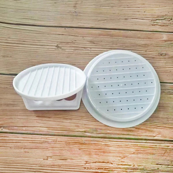 Round Shape Hamburger Meat Patty DIY Mold - White - Shop N Save