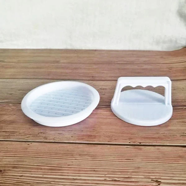 Round Shape Hamburger Meat Patty DIY Mold - White - Shop N Save