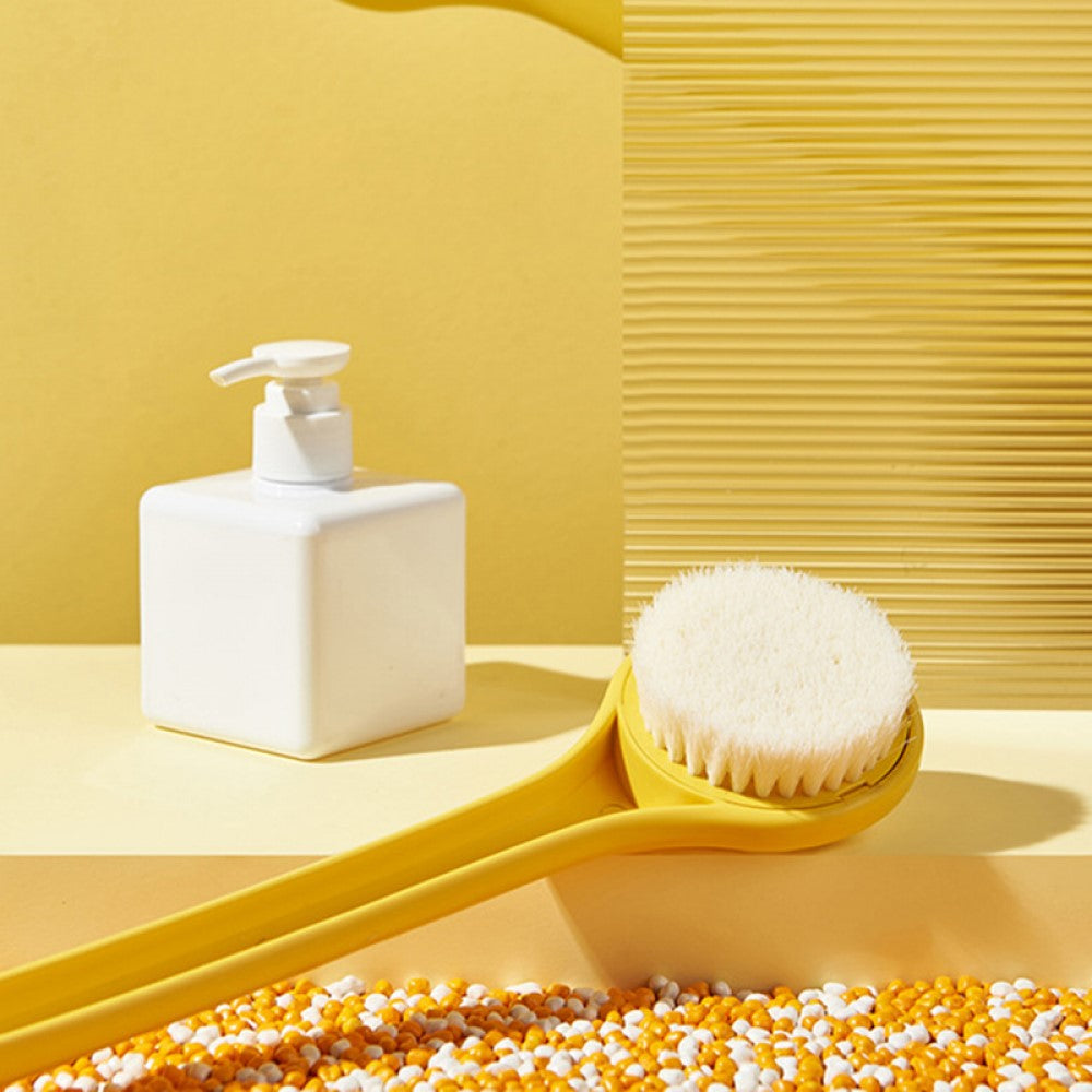 Duck Soft Hair Long Handle Bath Brush Yellow