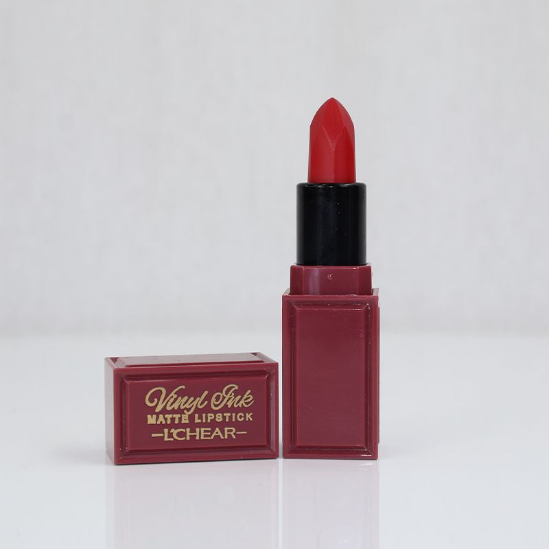 L'chear Soft Matte hexagon Shape Lipstick - Dark Cherry Red (05)
