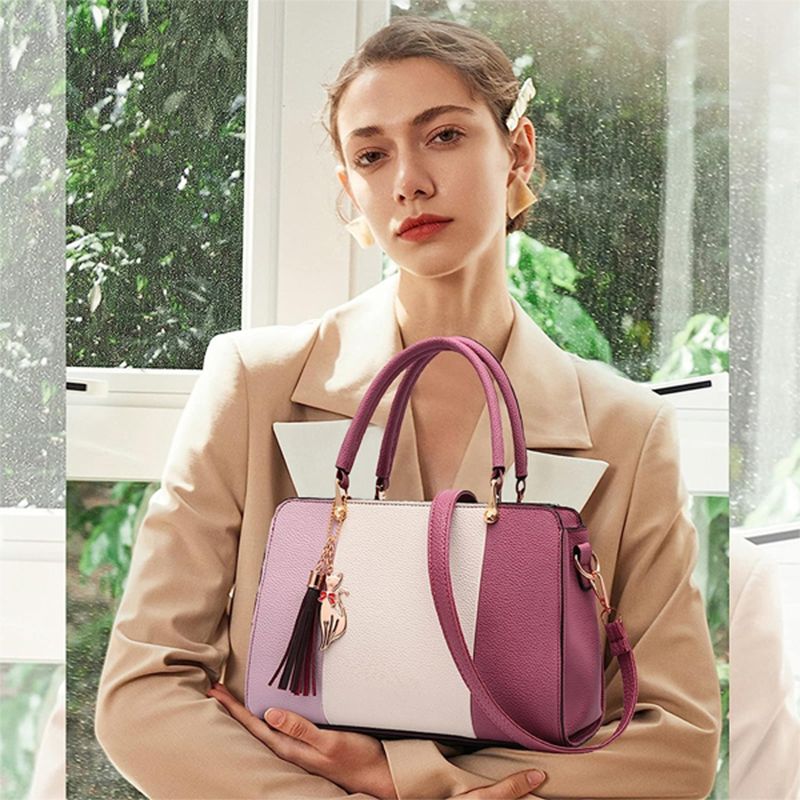 High-Quality Double Handle Handbag: Casual Party, Zipper Closure, Stylish Chic