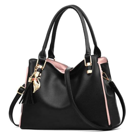 Large Capacity Simple Temperament Shoulder Bags - Black - Shop N Save
