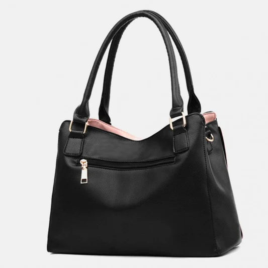 Large Capacity Simple Temperament Shoulder Bags - Black