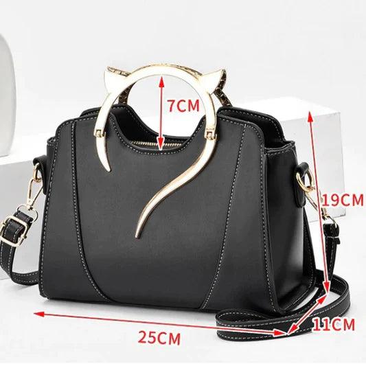 Fashion Trend Simple Single Shoulder Handbag - Black - Shop N Save