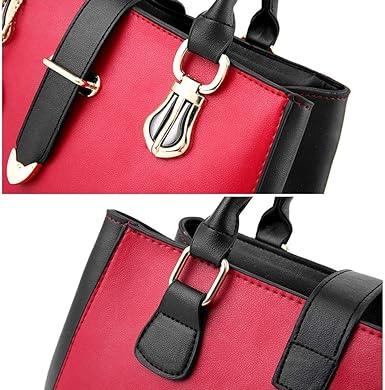Women Elegant Fashion Wide Capacity Handbag - Wine Red - Shop N Save