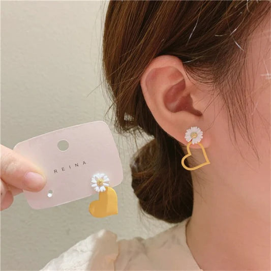 Love Little Daisy Earrings - White Yellow - Shop N Save