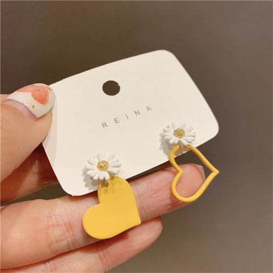 Love Little Daisy Earrings - White Yellow - Shop N Save