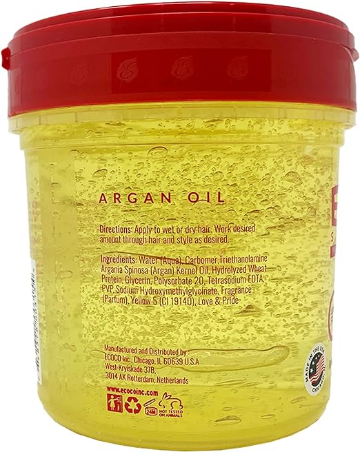 Hair Friendly Argan Oil Styling Gel (236ml): Strong Hold, Sustainable Haircare - Shop N Save