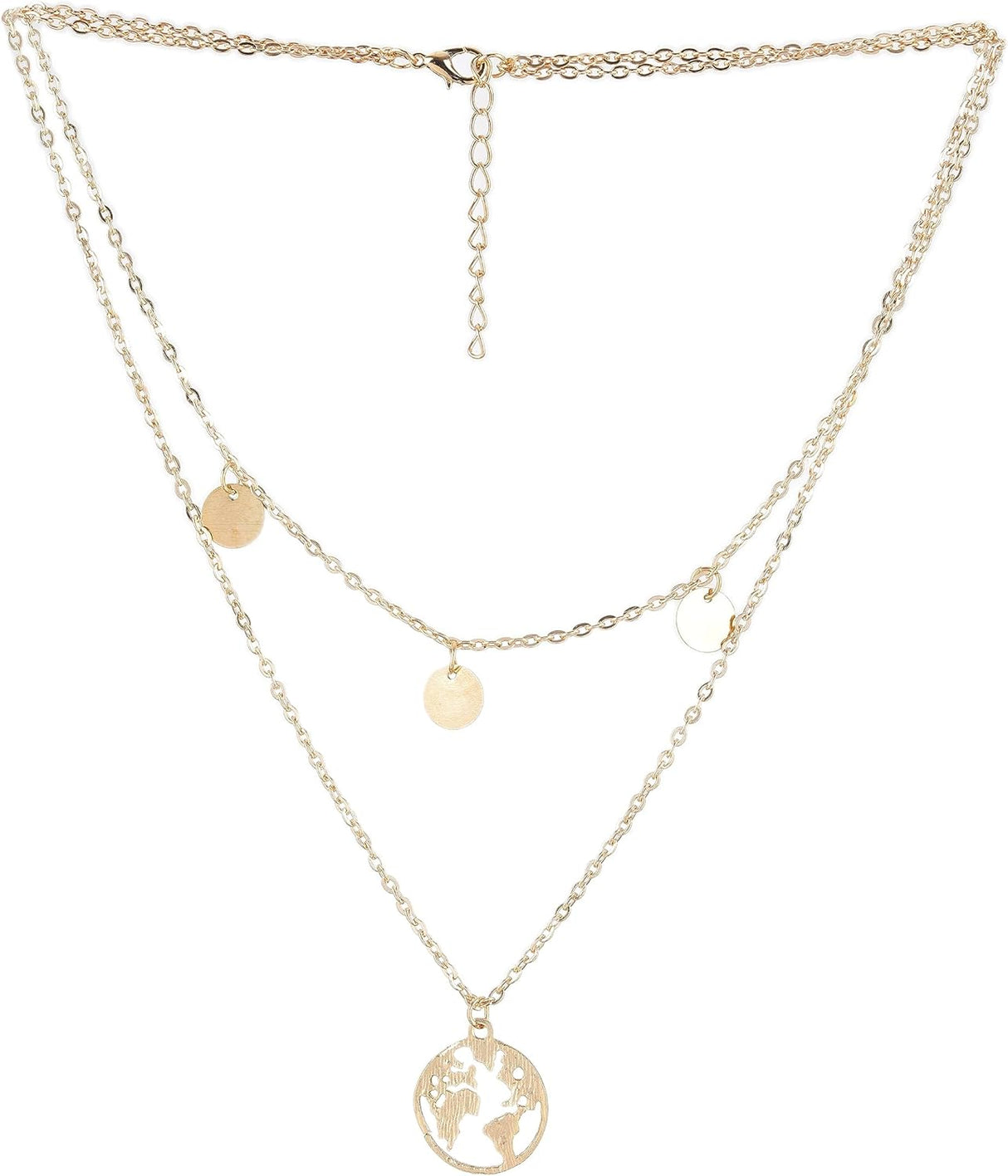 Attractive Sister Gold Necklace: Boho Design, Multi-Layered Statement - Shop N Save