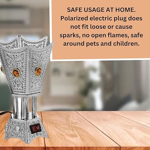 LYFJOY Electric Bakhoor Holder: Fragrance, Decor Gift, Divine Aroma - Shop N Save