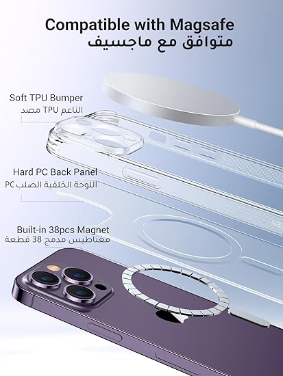 UGREEN MagSafe iPhone 14 Pro Max Case: Shockproof, Clear, Camera Protection - Shop N Save