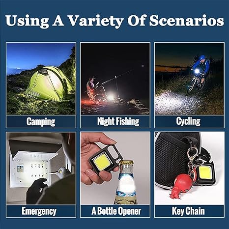 Rechargeable LED Light: Compact, Magnet Bracket, Waterproof Design - Shop N Save