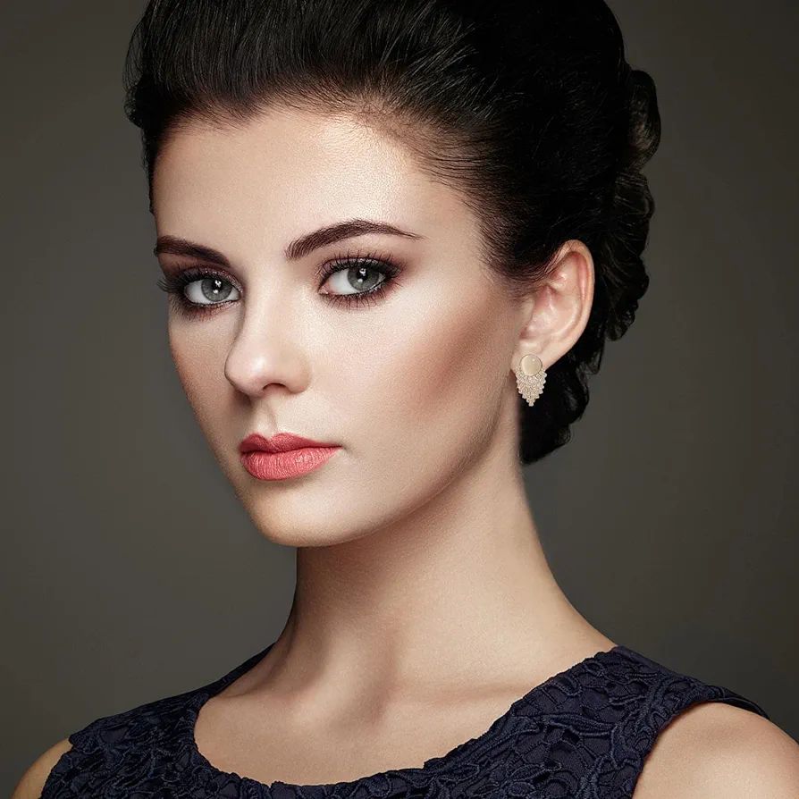 OVAST Diamond Studs: Rose Hoop Earrings for Fashionable Women - Shop N Save