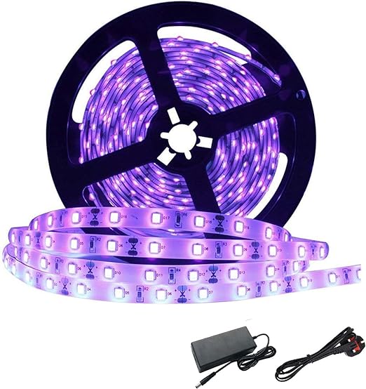 Waterproof UV LED Strip - 5M/16.4ft 3528SMD Blacklight Kit - Shop N Save