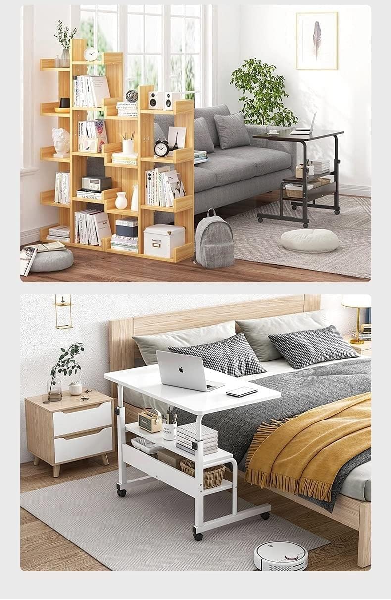 ARTYONG Computer Desk Home Office Desks Adjustable Laptop Desk for Small Spaces Portable Work Writing Study Desk Gaming Desk with Storage Size 31.5x15.7 inch