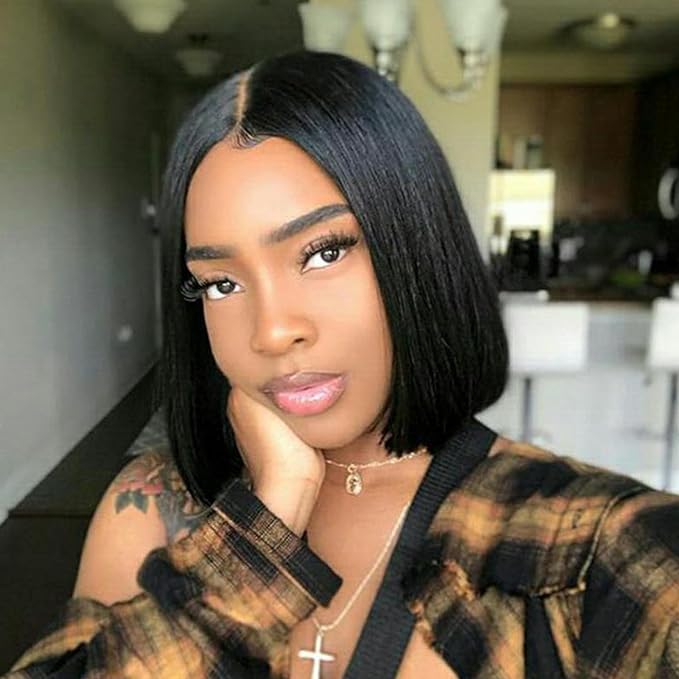 Cross-Border Export: African Black Straight Bob Wig Wholesale