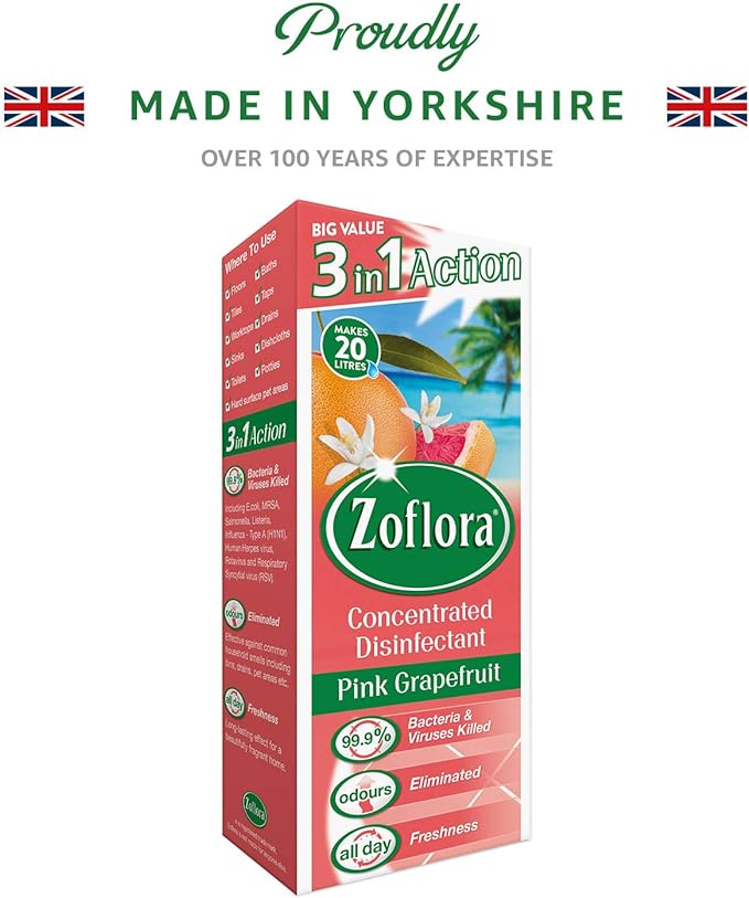 Zoflora Pink Grapefruit Disinfectant: Concentrated 500ml - Shop N Save