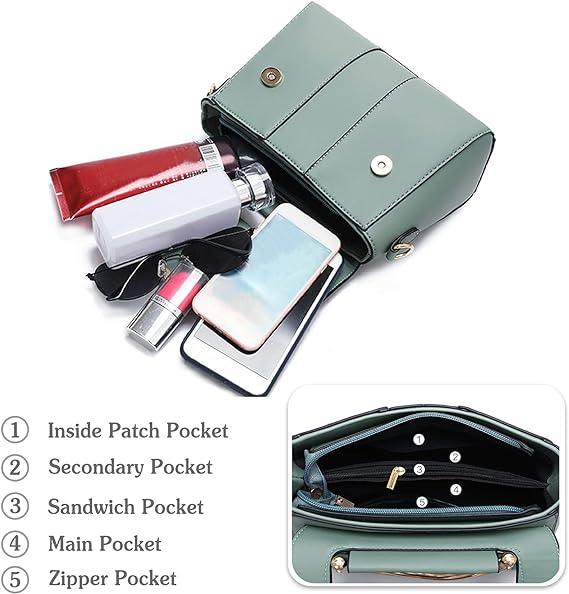 Double Handle Magnetic Closure Ladies Fashion Handbag - Shop N Save