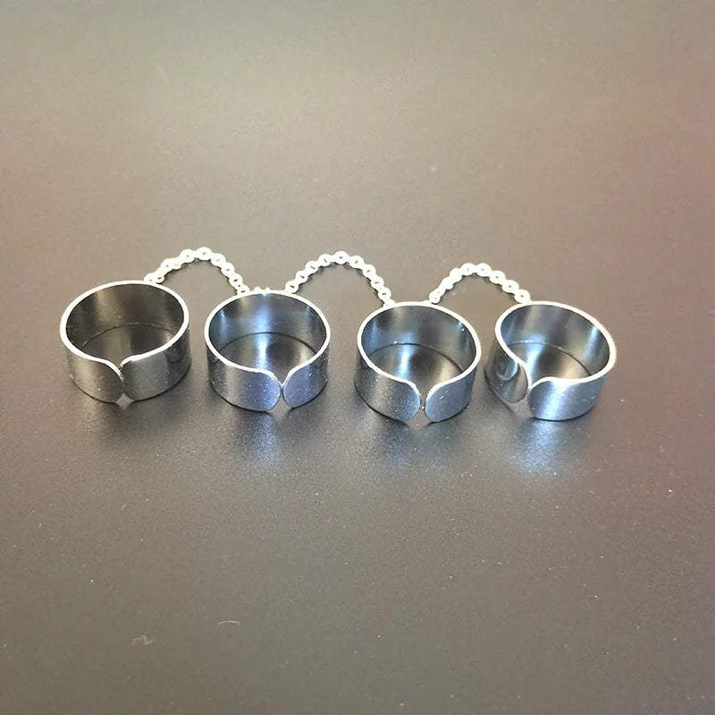 Punk Hip Hop Cross Rings: Multi-layer Adjustable Men's Finger Jewelry - Shop N Save