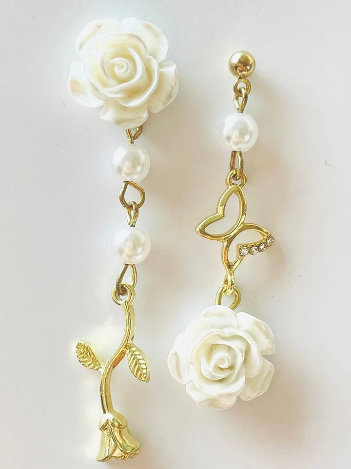 Camellia Flower Earrings - Romantic Luxury for Women and Girls - Shop N Save