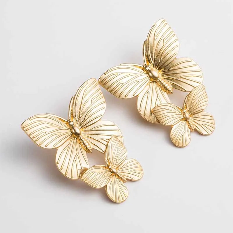 Gold Butterfly Earrings: Trendy Fashion, Hot Sale Party Gift - Shop N Save