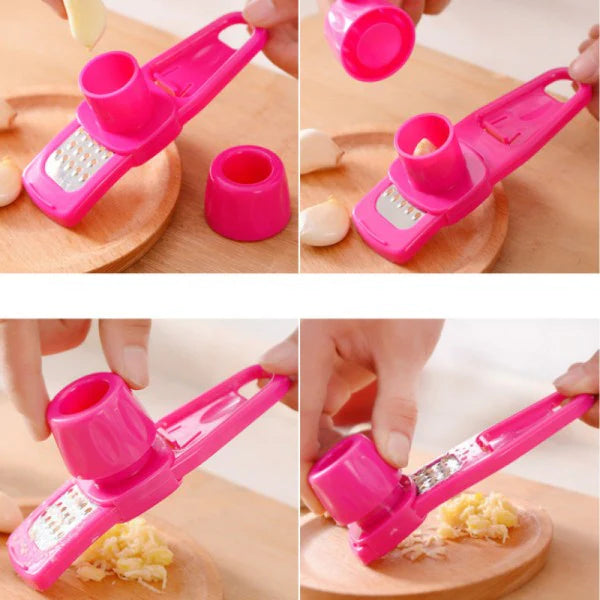 1 PCs Kitchen Tool Multifunctional Garlic Grinder - Green