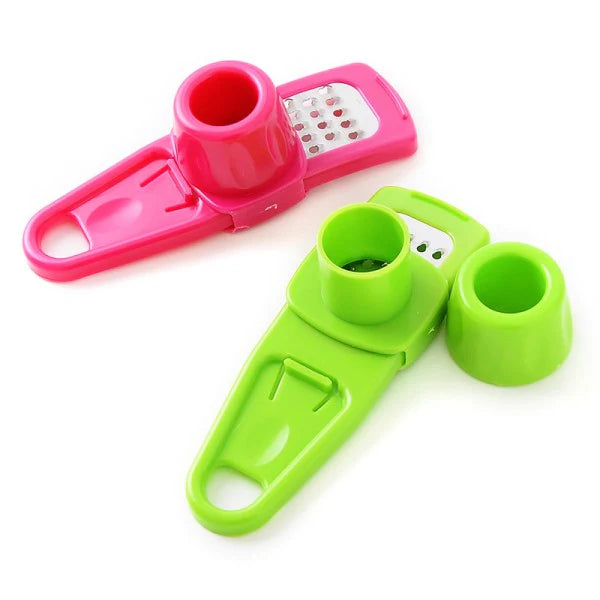 1 PCs Kitchen Tool Multifunctional Garlic Grinder - Green