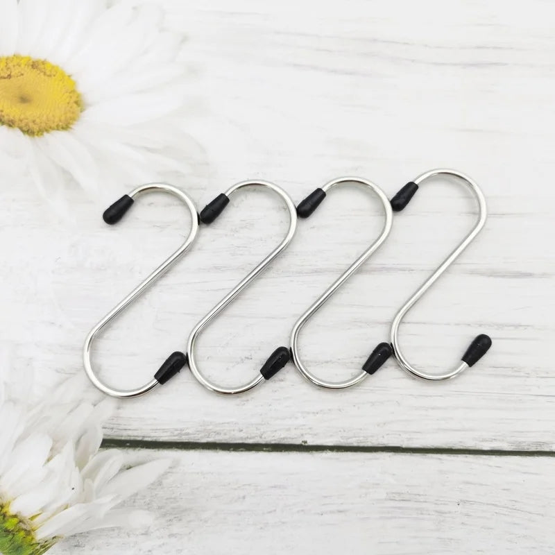 Stainless Steel S-Hooks: Multifunctional, Durable, Space-Saving - Shop N Save