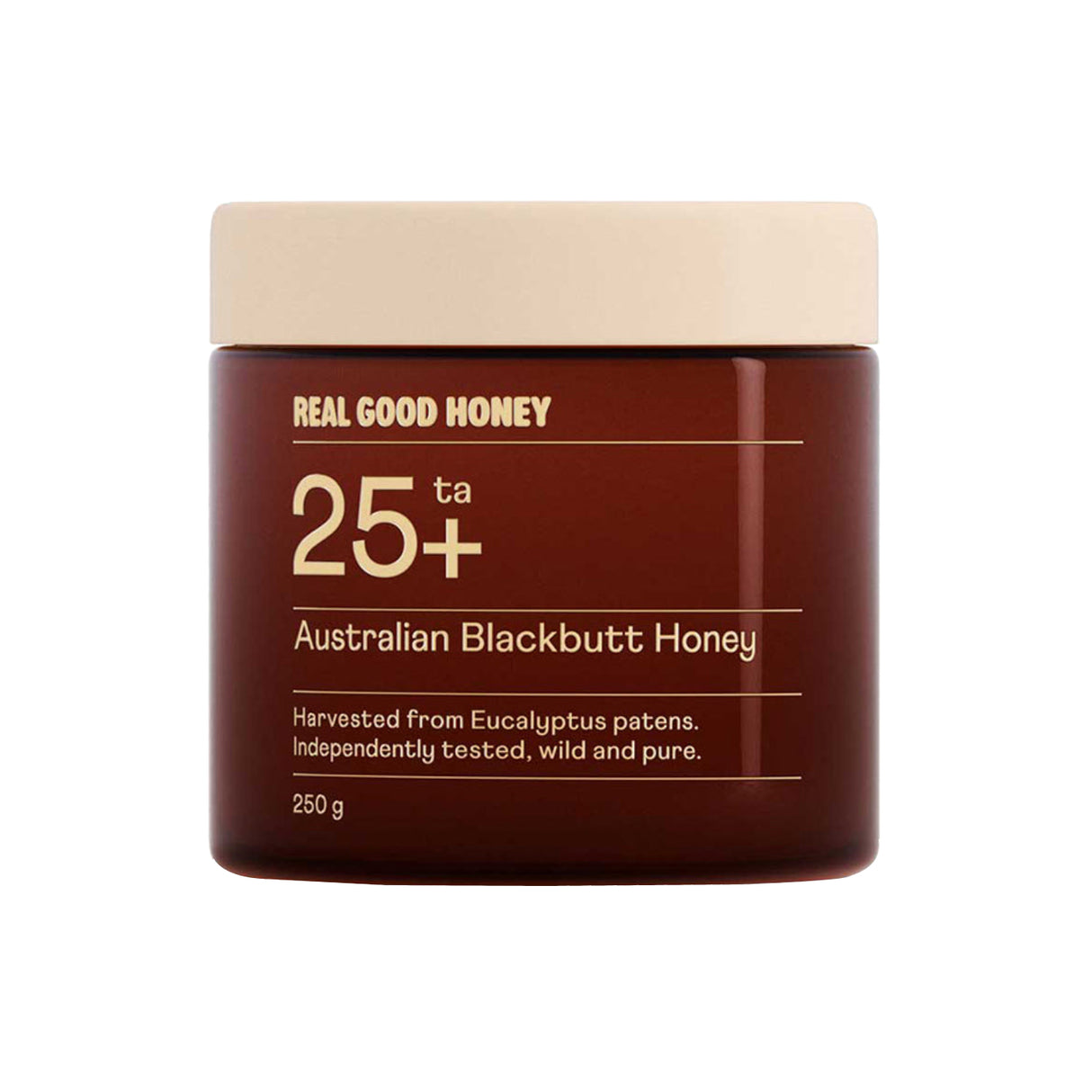 REAL GOOD HONEY BLACKBUTT TA25+ 250G JAR - Shop N Save