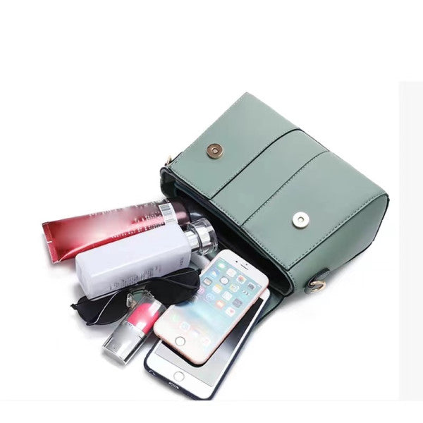 Fashionista Green Double Handle Magnetic Closure Handbag The Perfect Style Statement for Trendy Women! - Shop N Save