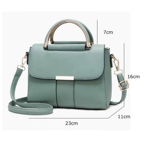 Double Handle Magnetic Closure Ladies Fashion Handbag - Shop N Save