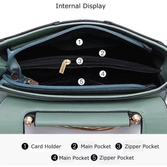Double Handle Magnetic Closure Ladies Fashion Handbag - Shop N Save