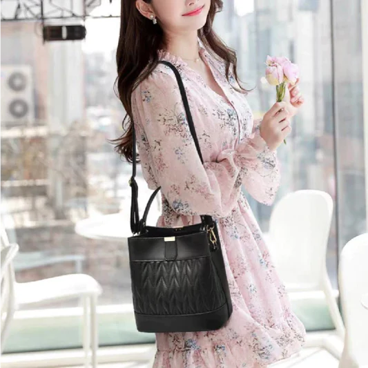 New Design Square Shoulder Bag For Women - Wine Red - Shop N Save