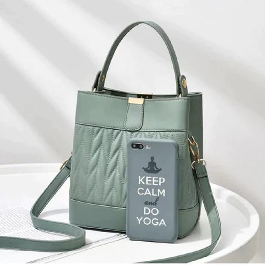 New Design Square Shoulder Bag For Women - Wine Red - Shop N Save