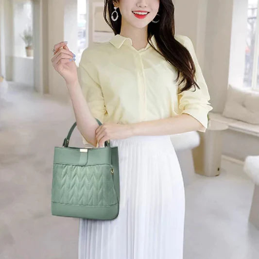 New Design Square Shoulder Bag For Women - Wine Red - Shop N Save